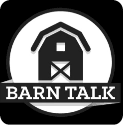 Barn Talk logo featuring a barn icon inside a circle with the text BARN TALK below.